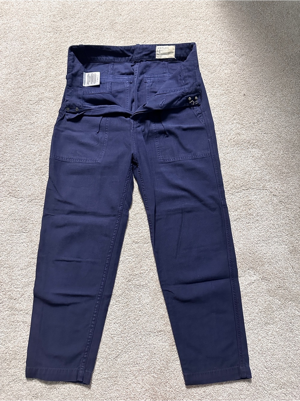 Citizens Of Humanity Navy Straight-Leg Cotton Chinos